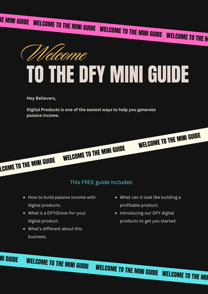 Mini DFY Digital Product Guide