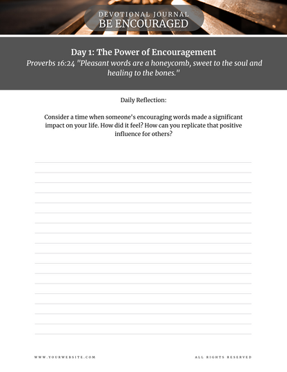 Be Encouraged 21-Day Devotional Journal