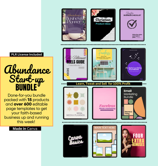 Abundance Start-up Faith-Based Business Bundle