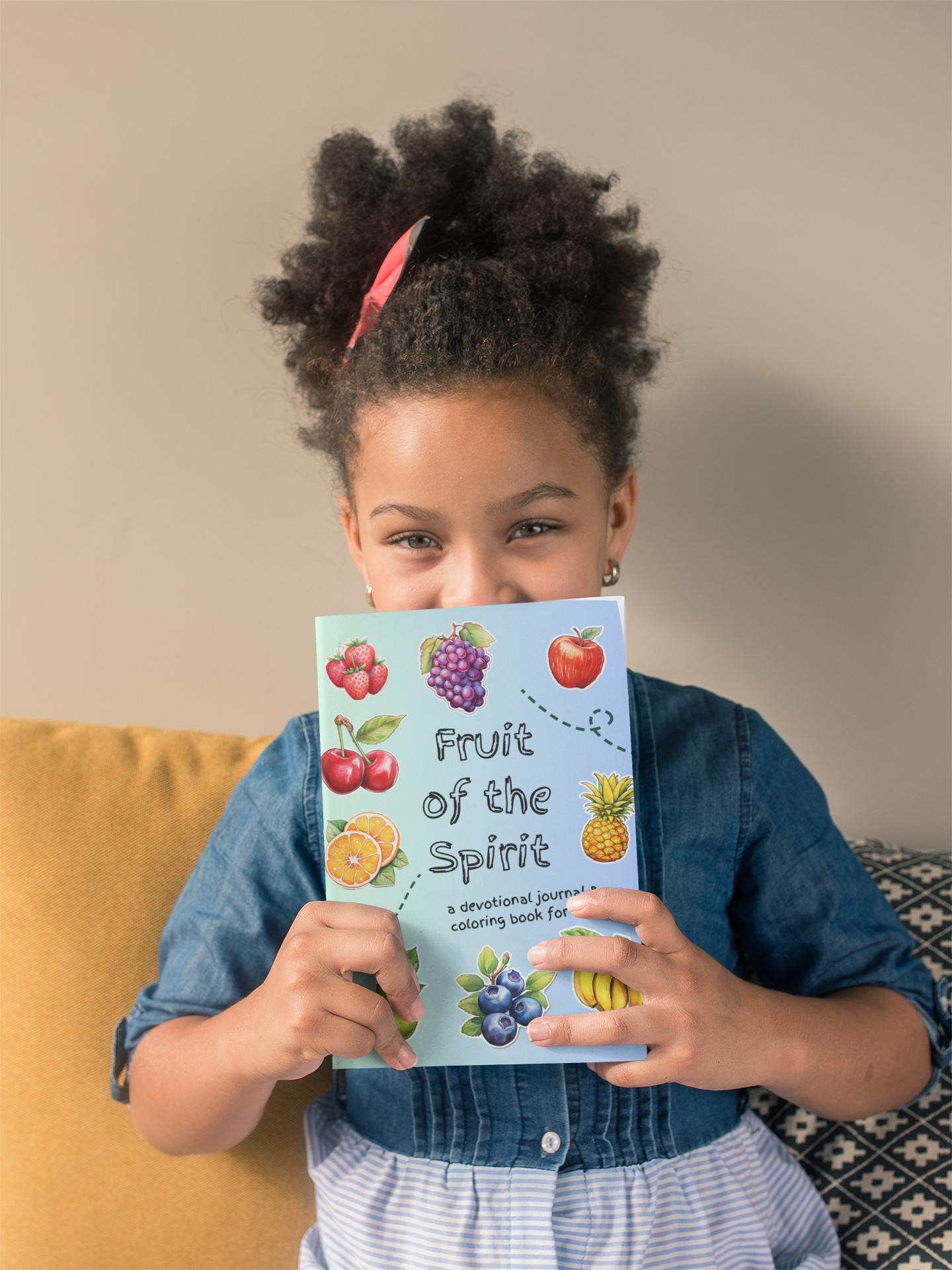 "Fruit of the Spirit Kids' Devotional Journal and Coloring Book" – Where Faith Grows, Creativity Blooms, and Little Hearts Flourish!